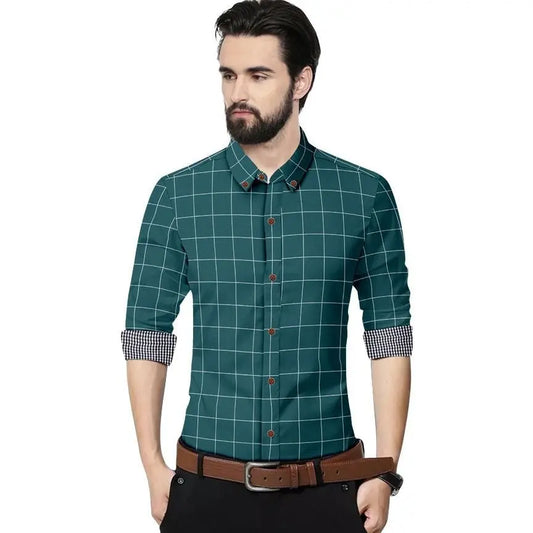 Mens Check Casual Shirts