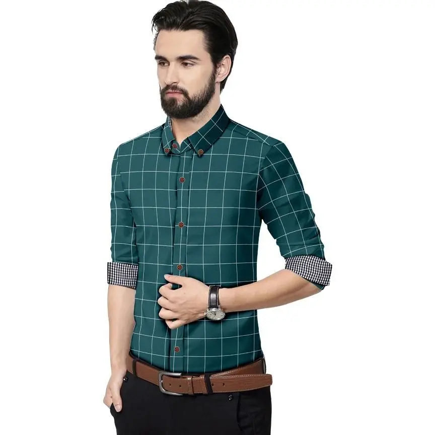 Mens Check Casual Shirts