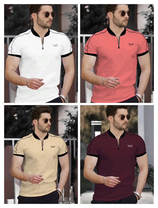 Short Sleeve Polo T Shirt (Pack of 4)