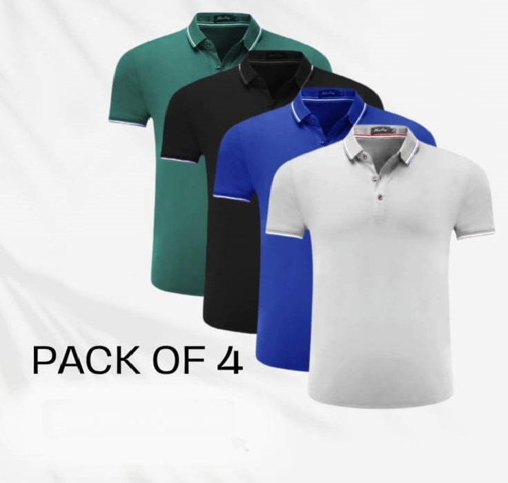 Trendy Men's Polo T Shirt (Pack of 4)